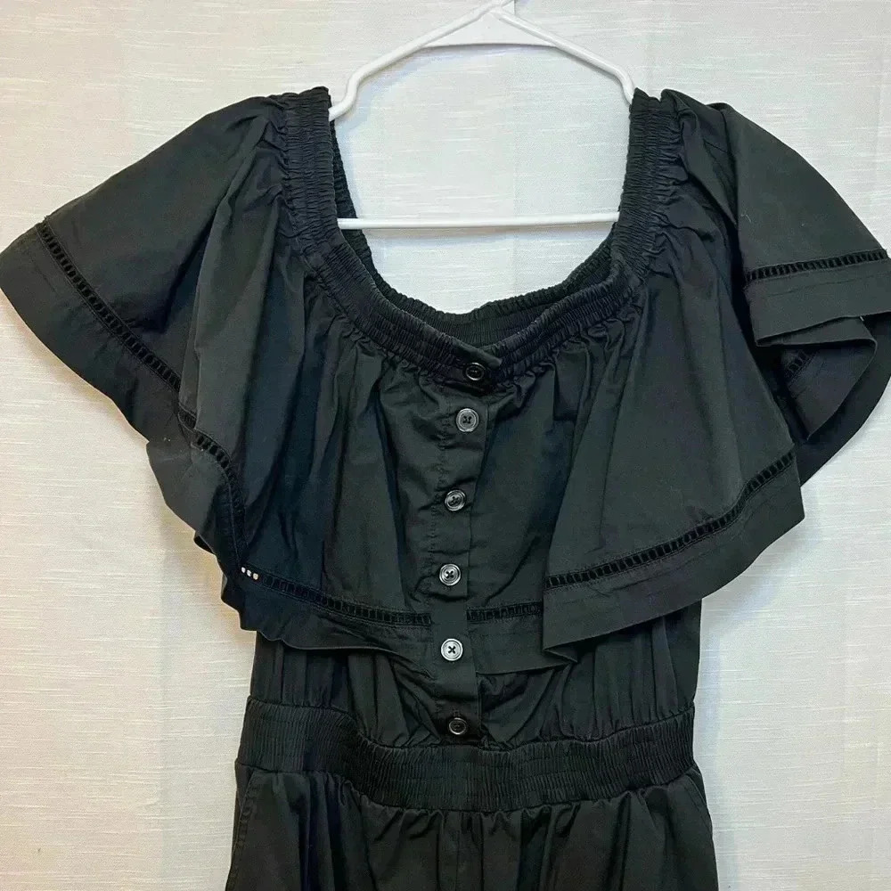 DONNA KARAN Off-The-Shoulder Jumpsuit Medium - Picture 8 of 13